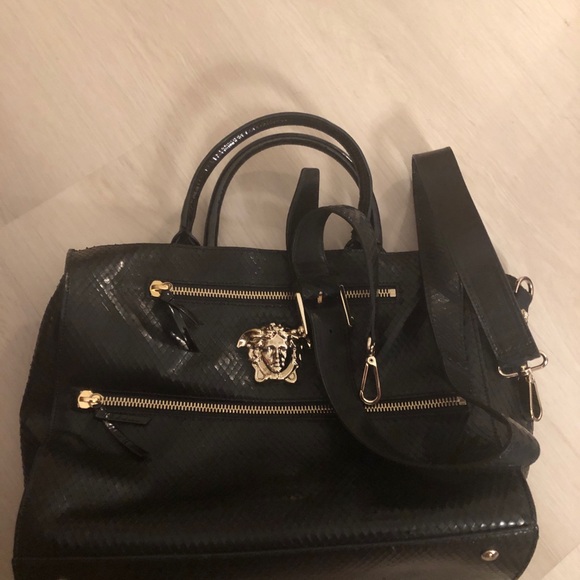 Python gold medusa versace hand bag - Picture 9 of 11